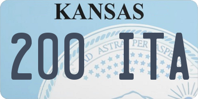 KS license plate 200ITA