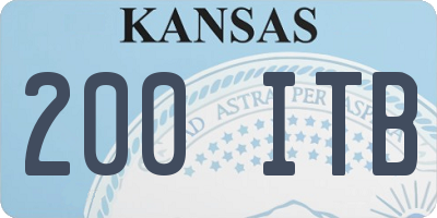 KS license plate 200ITB