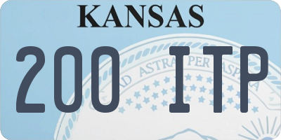 KS license plate 200ITP