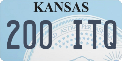 KS license plate 200ITQ