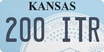 KS license plate 200ITR