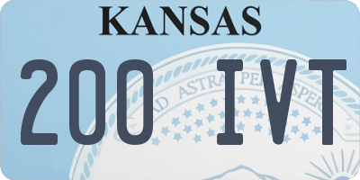 KS license plate 200IVT