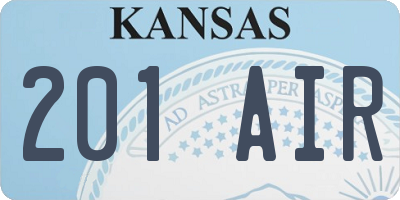 KS license plate 201AIR
