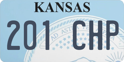 KS license plate 201CHP