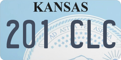 KS license plate 201CLC