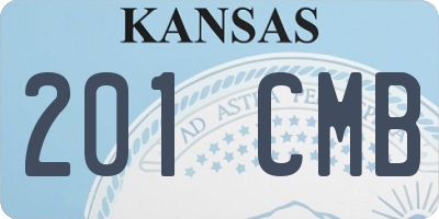 KS license plate 201CMB