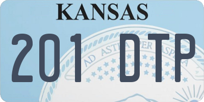KS license plate 201DTP
