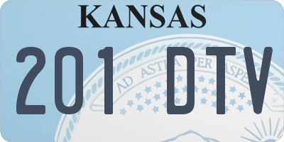 KS license plate 201DTV