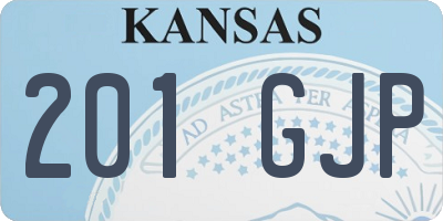 KS license plate 201GJP