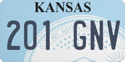 KS license plate 201GNV