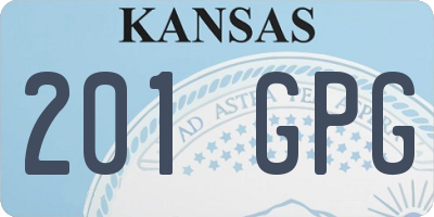 KS license plate 201GPG