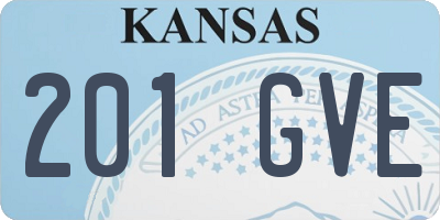 KS license plate 201GVE