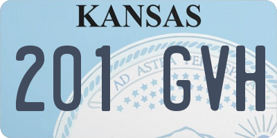 KS license plate 201GVH