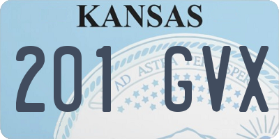 KS license plate 201GVX