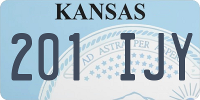 KS license plate 201IJY
