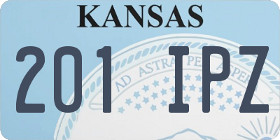 KS license plate 201IPZ