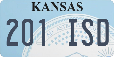 KS license plate 201ISD