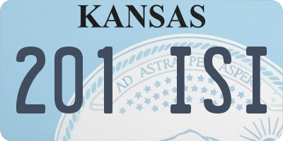 KS license plate 201ISI