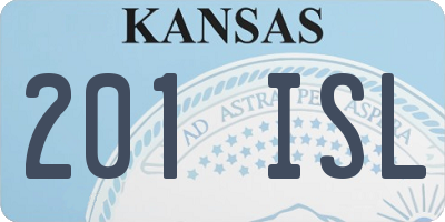 KS license plate 201ISL