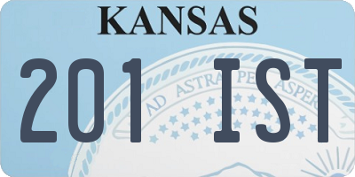 KS license plate 201IST