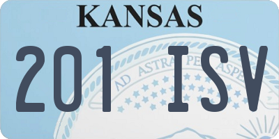 KS license plate 201ISV