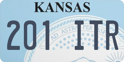 KS license plate 201ITR