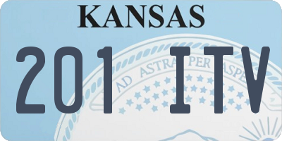 KS license plate 201ITV