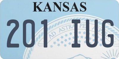 KS license plate 201IUG