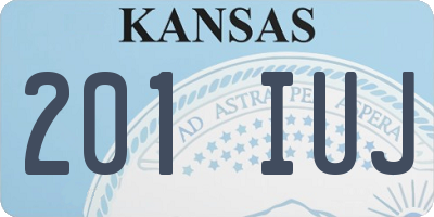 KS license plate 201IUJ