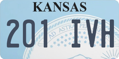 KS license plate 201IVH