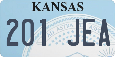 KS license plate 201JEA