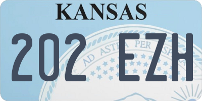 KS license plate 202EZH
