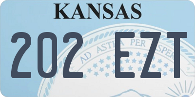 KS license plate 202EZT