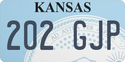 KS license plate 202GJP