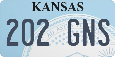 KS license plate 202GNS