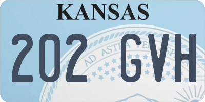 KS license plate 202GVH
