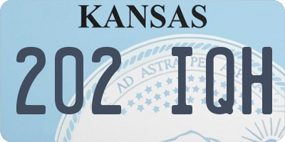 KS license plate 202IQH