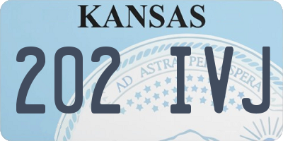 KS license plate 202IVJ