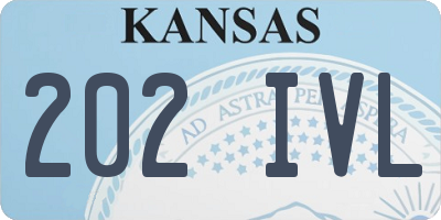 KS license plate 202IVL