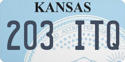 KS license plate 203ITQ