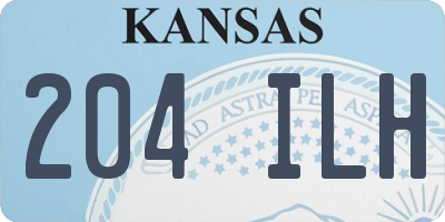 KS license plate 204ILH