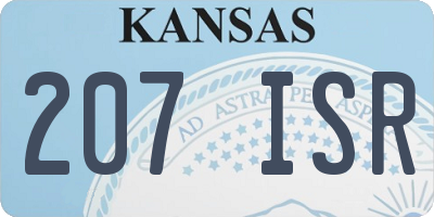 KS license plate 207ISR