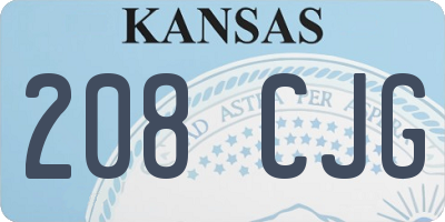KS license plate 208CJG