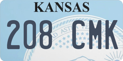 KS license plate 208CMK