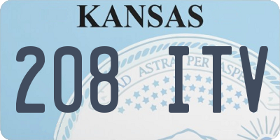 KS license plate 208ITV