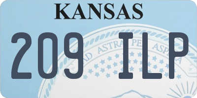 KS license plate 209ILP