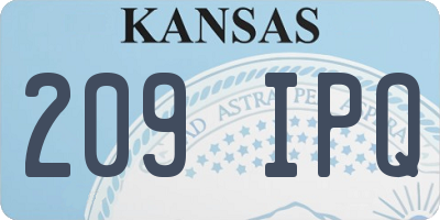 KS license plate 209IPQ