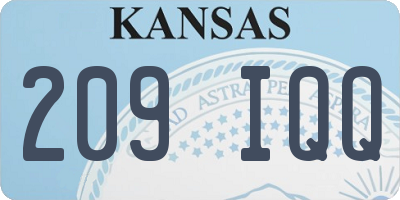 KS license plate 209IQQ