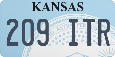 KS license plate 209ITR