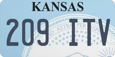 KS license plate 209ITV